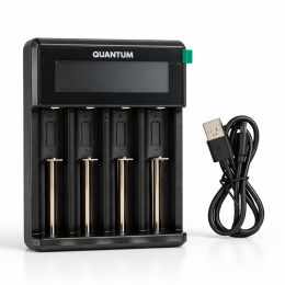 Зарядний пристрій Quantum QM-BC4140 Type-C на 4 слоти для Li-ion 3.6/3.7V, Li-ion 1.5V AA/AAA та Ni-MH/Ni-Cd, РК-дисплей Зарядний пристрій Quantum QM-BC4140 Type-C на 4 слоти для Li-ion 3.6/3.7V, Li-ion 1.5V AA/AAA та Ni-MH/Ni-Cd, РК-дисплей