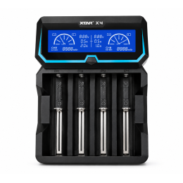 Зарядний пристрій XTAR X4 LCD для Li-ion та Ni-MH акумуляторів, 4 слоти, струм до 2A, USB-вихід 5V 1A Зарядний пристрій XTAR X4 LCD для Li-ion та Ni-MH акумуляторів, 4 слоти, струм до 2A, USB-вихід 5V 1A