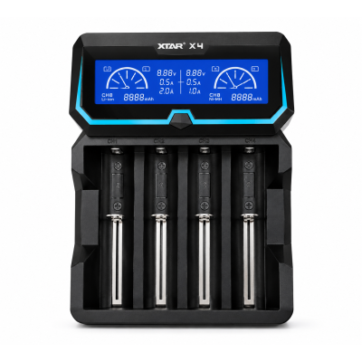 Зарядний пристрій XTAR X4 LCD для Li-ion та Ni-MH акумуляторів