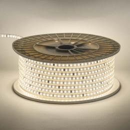 Светодиодная лента 220V 9W/м 120 LED/м 3000K тёплый белый IP65 клейкая 11×5.5мм – LED лента AVT в силиконе, цена за 1 метр