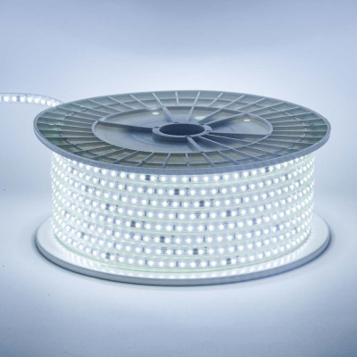 Светодиодная лента LED 220V IP65 9Вт/м 11×5.5мм 7000K – холодный белый свет, 120 LED/м, AVT 1 метр