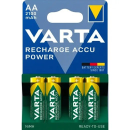 Акумулятори VARTA AA Ni-MH 1.2V 2100mAh – комплект 4 шт у блістері для побутової електроніки