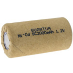 Акумулятор Ni-Cd SC 1.2V 2000mAh Quantum Ø22×42.5мм – технічний Sub-C елемент для електроінструментів