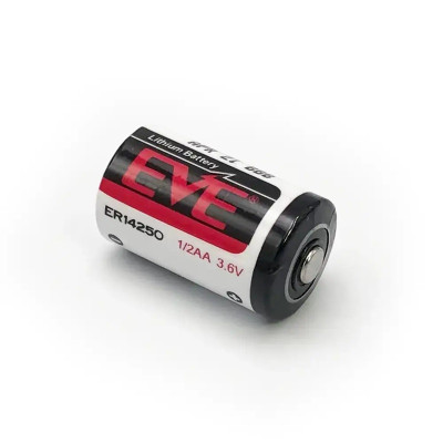 Литиевая батарейка EVE ER14250 3.6V 1200mAh 1/2AA Li-SoCl₂ – элемент питания для счётчиков