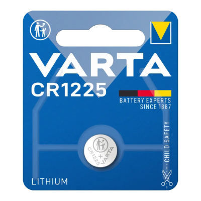 Литиевая батарейка VARTA CR1225 3V 48mAh (12.5×2.5 мм) Lithium Cell – дисковый элемент питания для часов, медицинских приборов и электроники