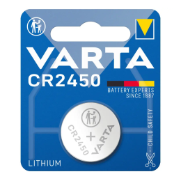Литиевая батарейка VARTA CR2450 3V 620mAh (24.5×5.0 мм) Lithium Cell – дисковый элемент питания для весов, пультов, датчиков и медицинских приборов Литиевая батарейка VARTA CR2450 3V 620mAh (24.5×5.0 мм) Lithium Cell – дисковый элемент питания для весов, пультов, датчиков и медицинских приборов