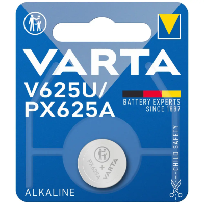 Щелочная батарейка VARTA V625U 1.5V Professional Alkaline (15.5×6.2 мм) – дисковый элемент питания для фотоаппаратов и приборов Щелочная батарейка VARTA V625U 1.5V Professional Alkaline (15.5×6.2 мм) – дисковый элемент питания для фотоаппаратов и приборов