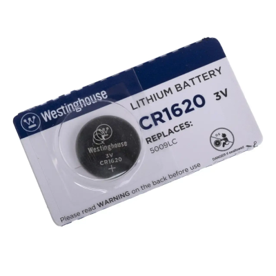 Батарейка CR1620 3V 75mAh Lithium D16×H2.0 мм Westinghouse – литиевая кнопочная батарейка для ключей, пультов, часов Батарейка CR1620 3V 75mAh Lithium D16×H2.0 мм Westinghouse – литиевая кнопочная батарейка для ключей, пультов, часов