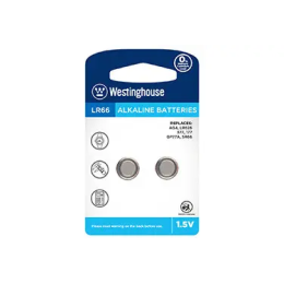 Батарейка G4 / LR626 / LR66 / 377 1.5V D6.8×H2.6 мм (2 шт) – щелочная Westinghouse Батарейка G4 / LR626 / LR66 / 377 1.5V D6.8×H2.6 мм (2 шт) – щелочная Westinghouse