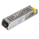 LED блок живлення 12V 10A 120Вт 187×45×36 мм IP20 з перфорацією металевий MTK Electro серія M – стабілізований БЖ для стрічок