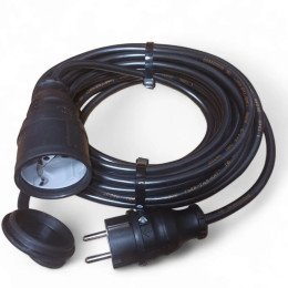 Профессиональный удлинитель 3 м 16А – 1 розетка с заземлением, ПВС 3×2.5 мм², для электромобиля, сварочного оборудования